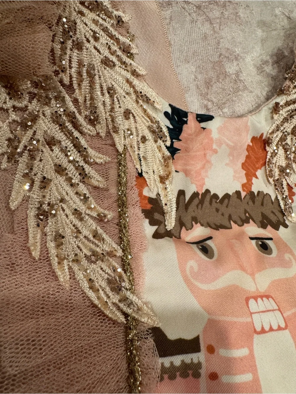 Willow Tree Blush Pink & Gold Nutcracker Costume Dress